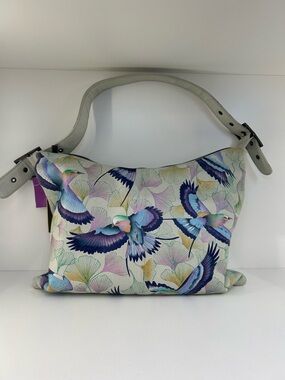 Anuschka Handpainted Satchel Leather Bag